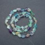 Beads on a thread of natural fluorite, faceted, 7x9 mm, length 39 cm +