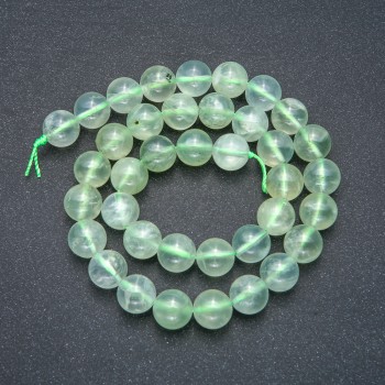 Beads on a thread natural stone debativ smooth ball, diameter 10mm, length 39cm +