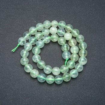 Beads on a Thread, Natural Debat Stone, Smooth Beads, 8 mm Diameter ±, Length 39 cm ±