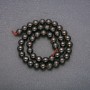Beads of natural smoky quartz, smooth round beads on a strand, 8 mm diameter, length 38 cm (±)