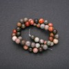 Jasper Beads, Smooth Round Ball on Thread, 8 mm Diameter, 38 cm Length (±)