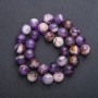 Faceted Amethyst Natural Stone Beads - Round Beads, Diameter about 12 mm, Strand length about 38 cm