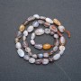 Botswana agate beads, faceted, on a thread, diameter 8x6 mm, length 40 cm +