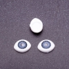 Hardware 'Live Eyes' pair with blue pupils, 8mm diameter, 11x14mm, packaging 50 pairs