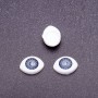 Fittings 'Living Eyes' pair blue pupil, diameter 8 mm, 11x14 mm size, pack 500 pairs