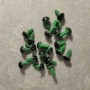 Fittings 'Live Eyes' for Toys, 12mm diameter, screw-back, green color, packaging 1000 pairs