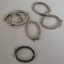 Latch pendant hardware in metal color "silver" 29x21mm
