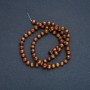 Tiger's Eye Beads (Imitation) Round Beads, 6 mm Diameter, 41 cm Length on Beading Thread