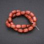 Beads of natural stone Aventurine 'Golden Sand', barrel bead, diameter 10×14 (±) mm, length 38 cm