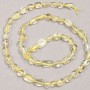 Citrine beads on thread 'Faceted', diameter 6-7x7-10 mm, length 40 cm +