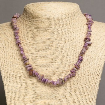 Phosphosiderite Necklace - chip 8x3 mm, length 46-49 cm