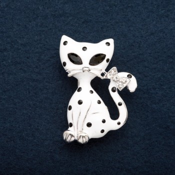 Dalmatian Kitten Brooch 3.5 cm