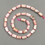 Rhodonite beads, faceted cut, diameter 12×6 mm (±), length 40 mm