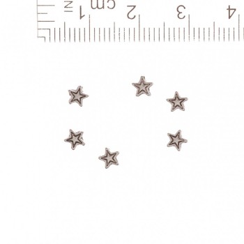 Star Bead Insert, diameter 1 mm, 0.5 cm length, packaging 20 g, ±200 pcs