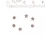 Star Bead Insert, diameter 1 mm, 0.5 cm length, packaging 20 g, ±200 pcs