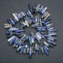 Sodalite natural stone bead strand 'Needle' chip, diameter 20x6mm, length 41cm +