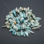 Bead strand of natural amazonite, chip, diameter 15x6 mm, length 42 cm +