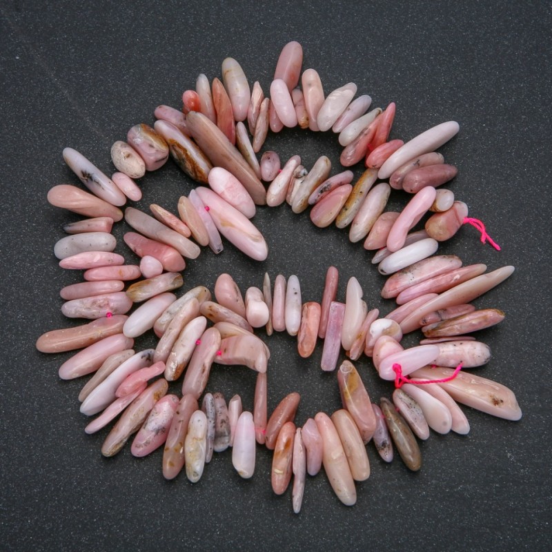 String of natural opal, chip 'needle' shape, diameter 18x6 mm, length 41 cm +