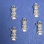 Sale! Jewelry Findings: Owl on a Branch Pendant, 2 cm, 20 g packaging, ±12 pcs