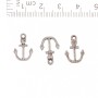 Hardware Pendant: Anchor with Heart, 15x11 mm, packaging 20 g, +/- 31 pcs