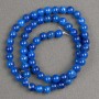 Sale! Lazurite beads on fishing line (acrylic imitation) smooth beads, 6 mm diameter, 40 cm length