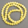 Discount! Citrine Beads on Monofilament (imitation acrylic) Smooth bead, 6 mm diameter, length 40 cm+