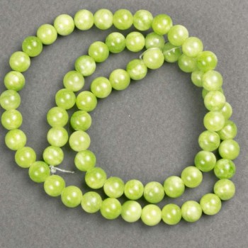 Discount! Onyx Beads (Imitation Acrylic) on fishing line smooth bead, diameter 6 mm ±, length 40 cm +