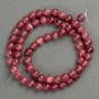 Discount! Tourmaline beads ( imitation acrylic ) on thread, smooth spheres, 6.5 mm diameter, 40 cm length