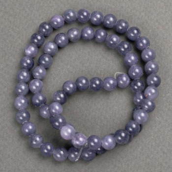 Discount! Amethyst Beads (imitation acrylic) on fishing line, smooth bead, diameter 6.5 mm, length 40 cm +