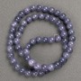 Discount! Amethyst Beads (imitation acrylic) on fishing line, smooth bead, diameter 6.5 mm, length 40 cm +
