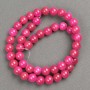 Sale! Tourmaline Beads (Acrylic Imitation) on Thread, Smooth Bead, 8.5 mm diameter, 40 cm length