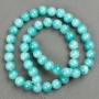 Sale! Amazonite beads on thread (imitation acrylic) smooth spheres, 8.5 mm diameter, 40 cm length