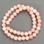 Discount! Selenite Beads on Fishing Line (Acrylic Imitation) Smooth Beads, Diameter 8.5 mm ±, Length 40 cm+