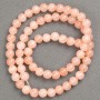 Discount! Beads on beading thread Selenite (imit. acrylic) smooth 6 mm balls, length 40 cm