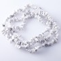 Howlite natural stone beads on a thread 'Stone Chip' 3-10mm 80-85 cm