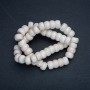 Beads on a thread, natural white sponge coral rondelle, diameter 13×8 mm, length 42 cm+