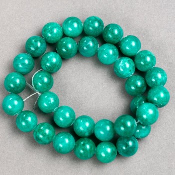 Discount! Amazonite Beads on Thread (Imitation Acrylic) Smooth Bead, Diameter 12.5 mm, Length 40 cm