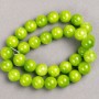 Discount! Onyx Beads (Acrylic Imitation) on Thread, Smooth Bead, Diameter 12.5 mm, Length 40 cm