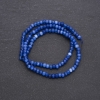 Synthetic Lapis Lazuli Beads, Faceted Rondelle, 4x3 mm, 38 cm Strand
