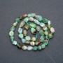 Chrysoprase beads on a thread, 9x7 mm, length 41 cm +