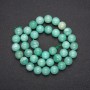 Natural stone Burmese Jade beads - smooth round beads, diameter 10 mm (+/-), length 38 cm