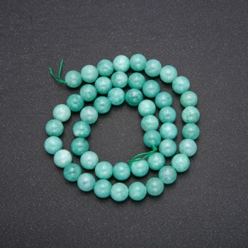 Jadeite Beads Smooth Round Strand, 6mm Diameter, 38cm Length (±)