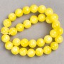 Sale! Citrine beads on fishing line (imitation acrylic) smooth bead, diameter 12.5 mm, length 40 cm