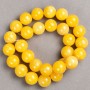 Citrine Beads on Thread (Acrylic Imitation) Smooth Bead, 14 mm diameter ±, 40 cm length