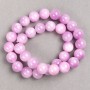 Discount! Kunzite Beads (Imitation Acrylic) on Thread, Smooth Bead, Diameter 12.5 mm, Length 40 cm