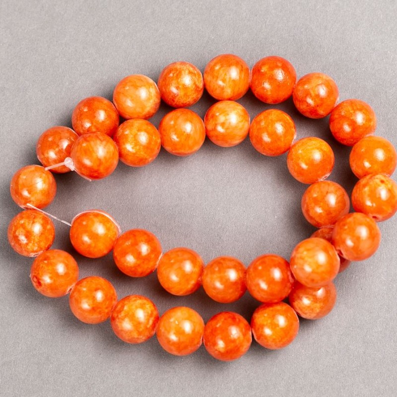 Discount! Citrine Beads on Beading Thread (Acrylic Imitation) Smooth Bead, 12.5 mm Diameter, 39 cm Length