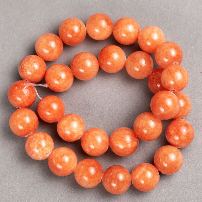 Sale! Citrine Beads on Thread (Imitation Acrylic) Smooth Round Bead, 14.5 mm Diameter, 39 cm Length +/-