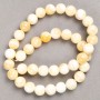 Discount! Pearl beads on fishing line (imitation acrylic) smooth spheres diameter 10.5 mm, length 40 cm+