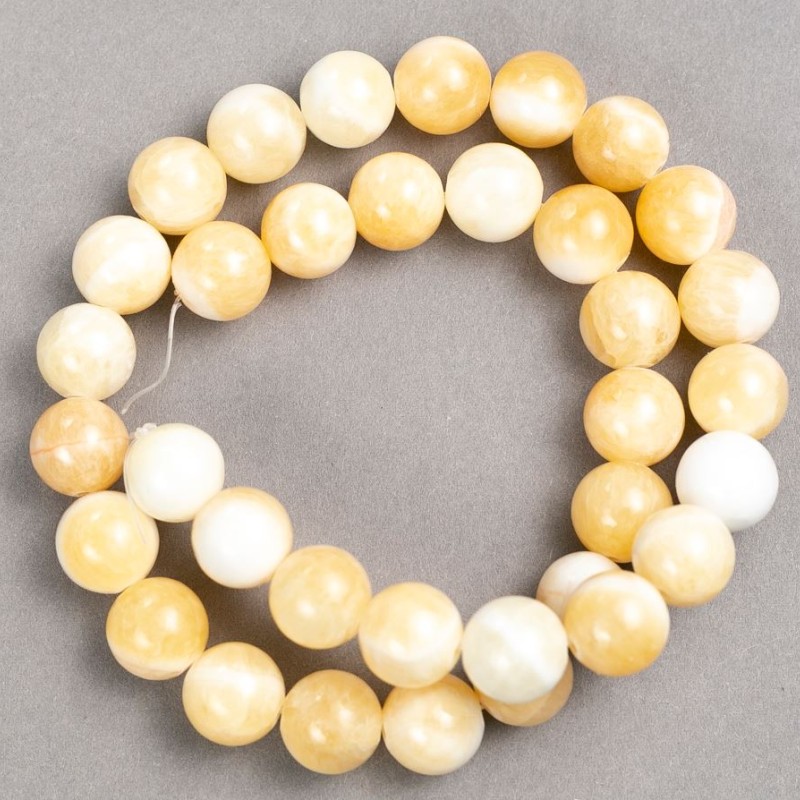 Discount! Beads on fishing line Iridescent (imitation acrylic) smooth bead diameter 12.5 mm, length 39 cm+