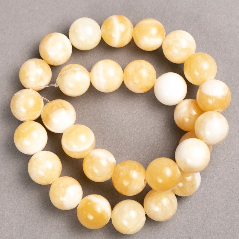 Discount! Pearl Beads on Thread (Imitation Acrylic) Smooth Bead Ø14mm, Length 39 cm